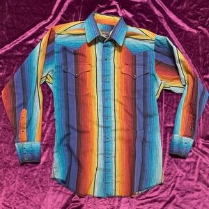Vintage Rainbow Panhandle Slim Button Down Shirt